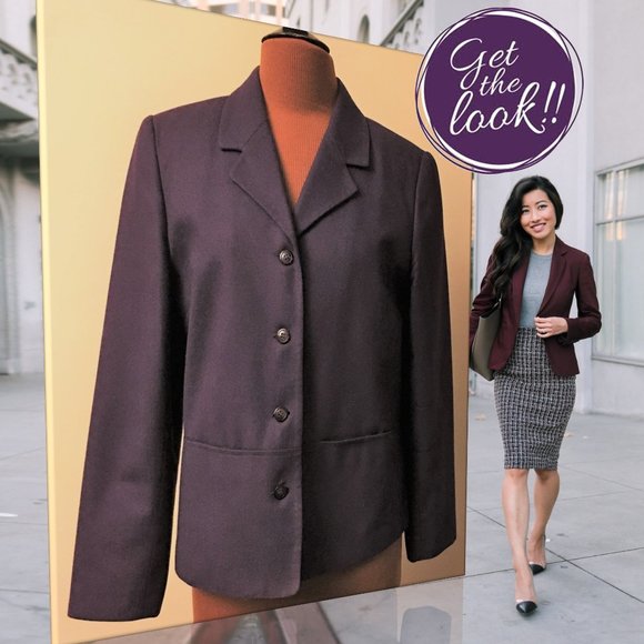 SAG HARBOR PETITE 100% Wool Blazer - Picture 1 of 9